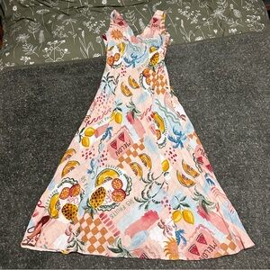 Paper Heart Fruit Print Maxi Dress
